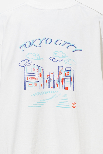 【シジュウナナ】ショートスリーブTシャツ　渋谷スクランブル