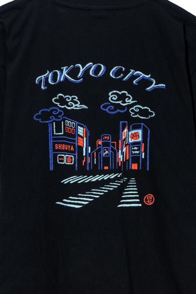 【シジュウナナ】ショートスリーブTシャツ　渋谷スクランブル